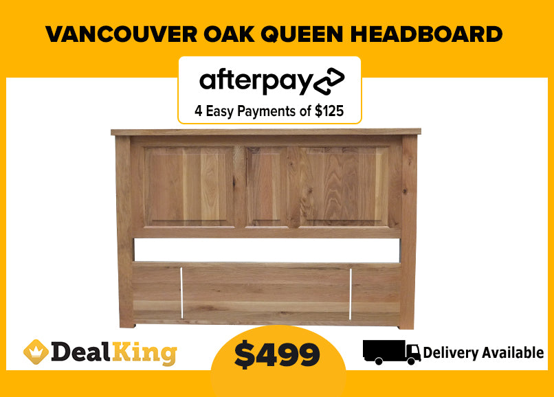 VANCOUVER OAK QUEEN HEADBOARD DealKing