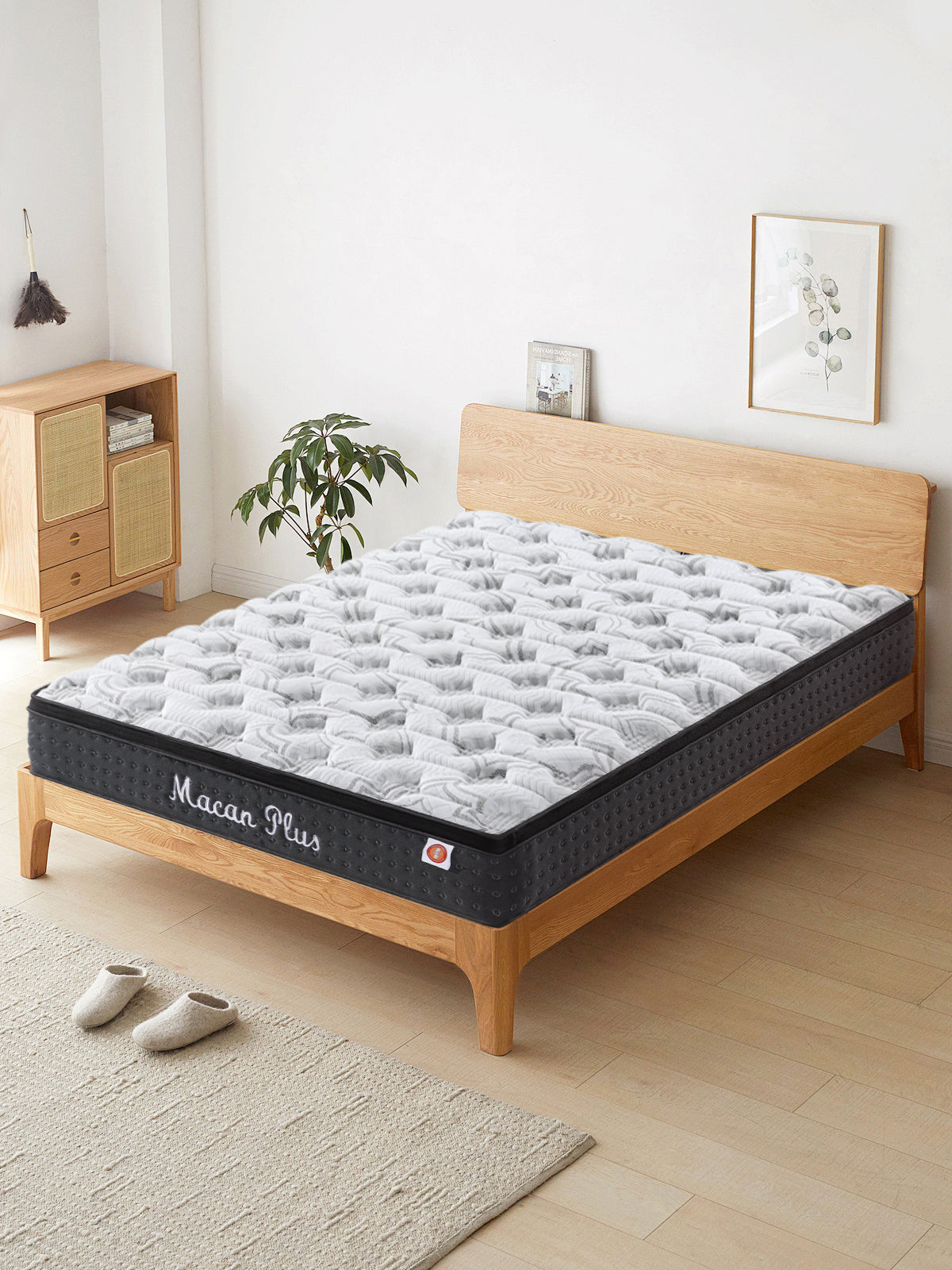 QUEEN POCKET SPRING PILLOW TOP MATTRESS 260MM THICK