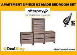 APARTMENT 3PC NZ MADE BEDROOM SUITE