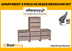 APARTMENT 3PC NZ MADE BEDROOM SUITE