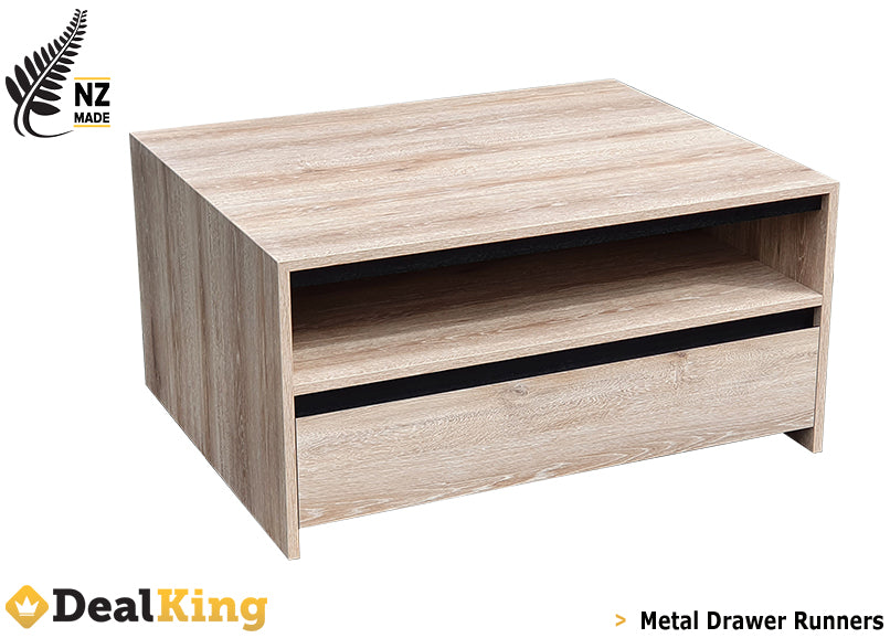 APARTMENT NZ MADE 2 DRAWER COFFEE TABLE