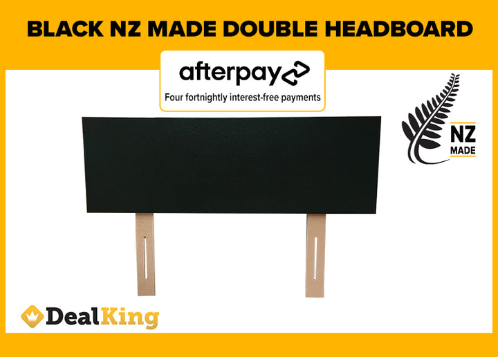 DOUBLE NZ MADE HEADBOARD FULLY ASSEMBLED BLACK