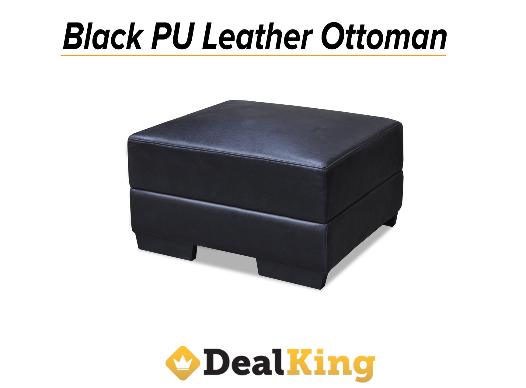 BLACK OTTOMAN