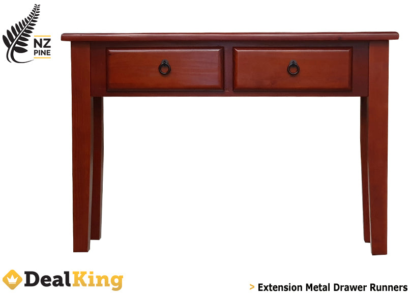 BRAYDEN NZ PINE 2 DRAWER HALL TABLE