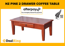 BRAYDEN NZ PINE 2 DRAWER COFFEE TABLE