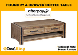 FOUNDRY 4 DRAWER COFFEE TABLE