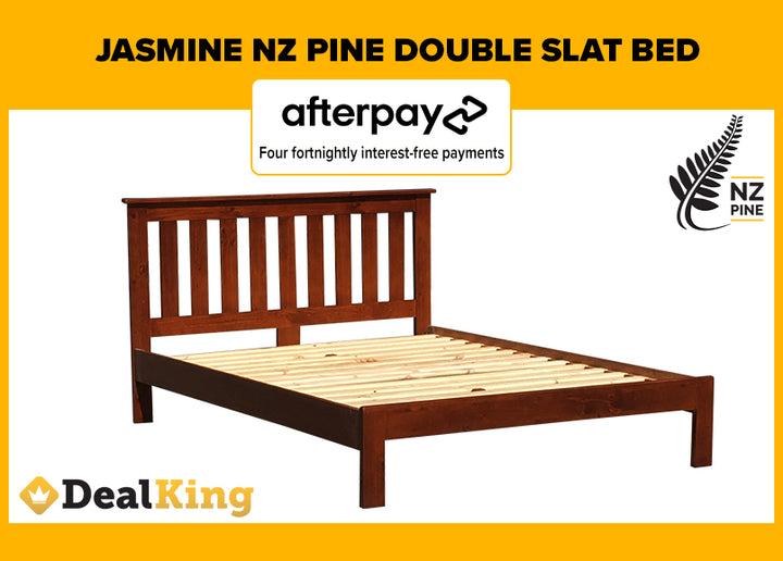 NZ PINE DOUBLE SLAT BED