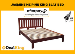 NZ PINE KING SLAT BED