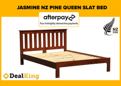 NZ PINE QUEEN SLAT BED