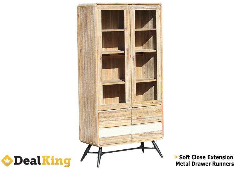 LA ROCHELLE 2 DRAWER DISPLAY UNIT