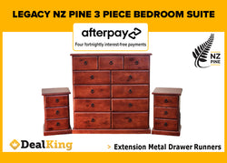 LEGACY 3PC NZ PINE BEDROOM SUITE