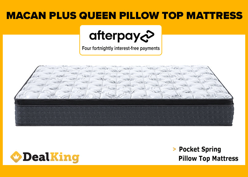 QUEEN POCKET SPRING PILLOW TOP MATTRESS 260MM THICK