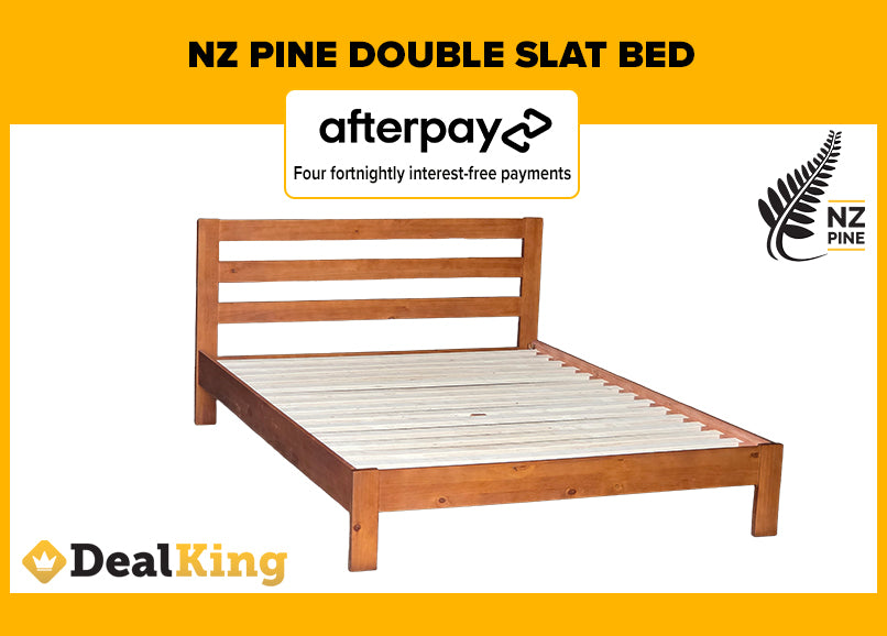 DOUBLE NZ PINE SLAT BED