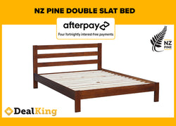 DOUBLE NZ PINE SLAT BED