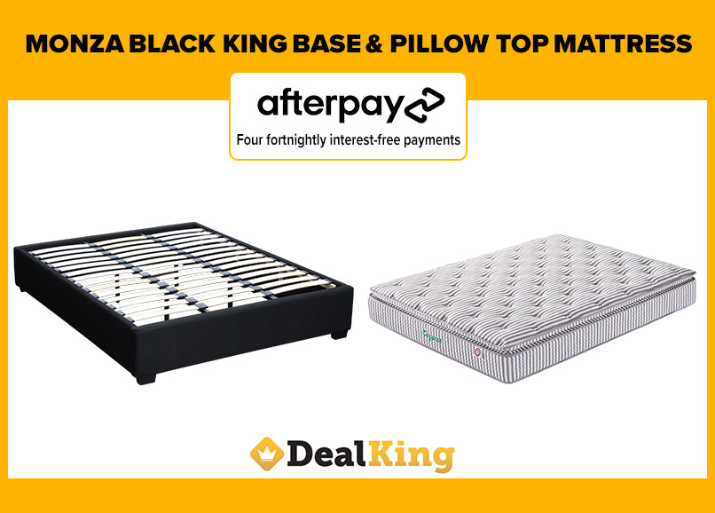 MONZA KING SLAT BASE & PILLOW TOP MATTRESS