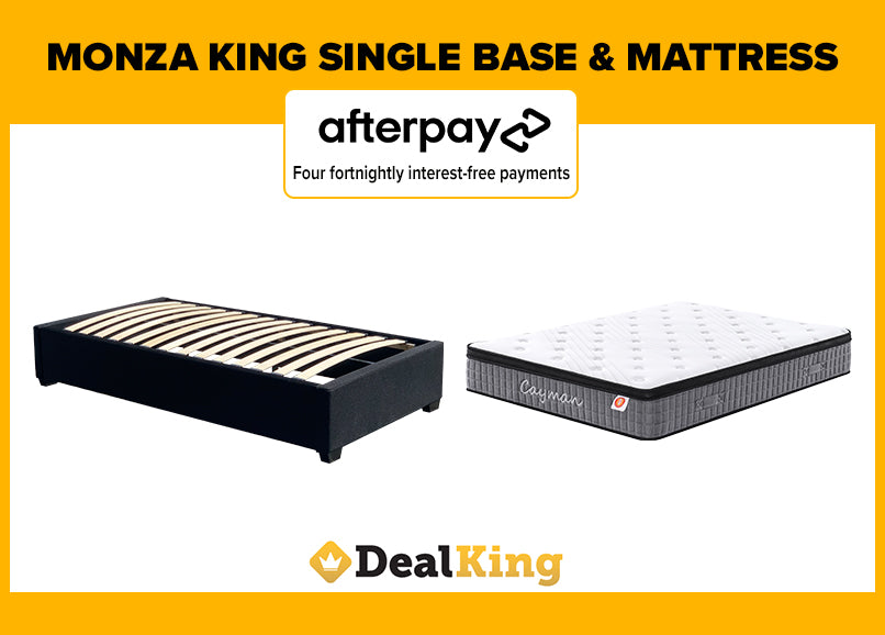 MONZA KING SINGLE SLAT BASE & POCKET SPRING MATTRESS