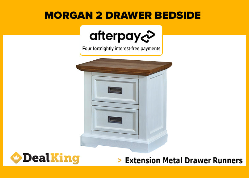 MORGAN 2 DRAWER BEDSIDE