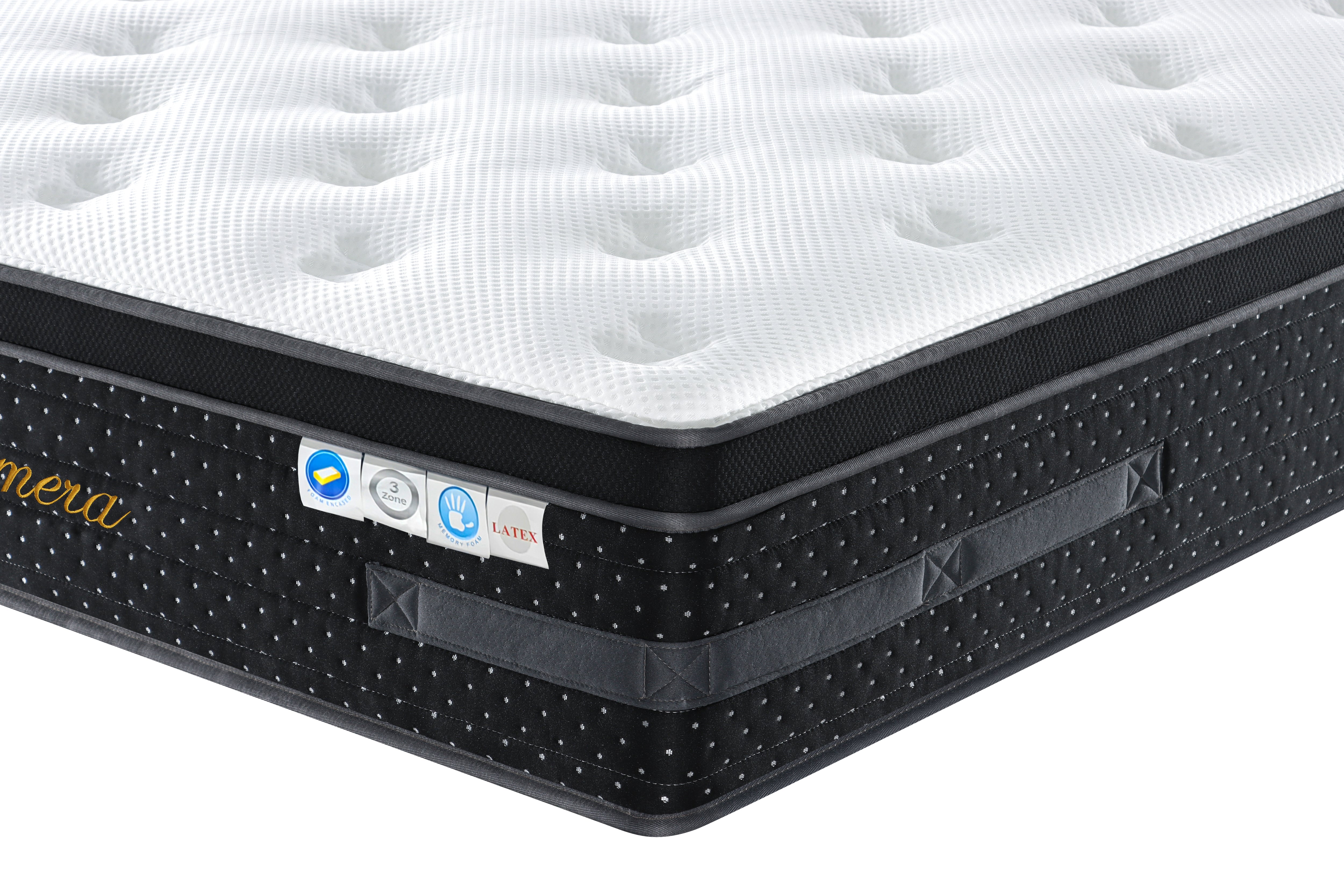 MONZA KING SLAT BASE & PANAMERA POCKET SPRING GEL MEMORY FOAM EURO TOP MATTRESS