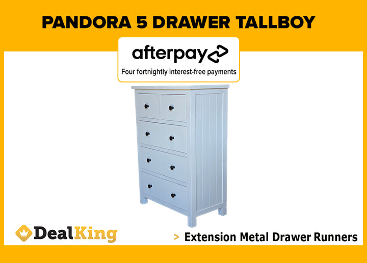 PANDORA 5 DRAWER TALLBOY