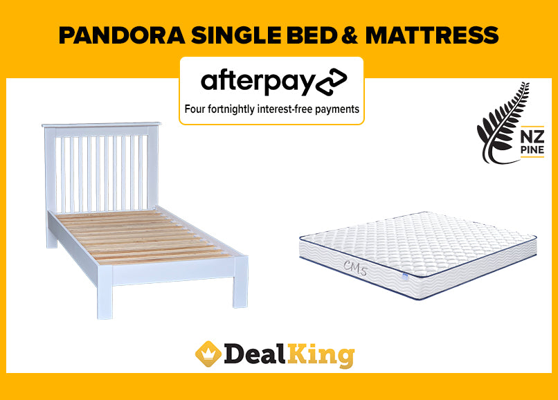 PANDORA SINGLE SLAT BED + MATTRESS
