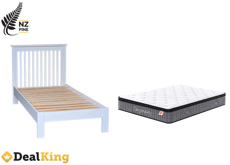 PANDORA SINGLE SLAT BED + POCKET SPRING MATTRESS