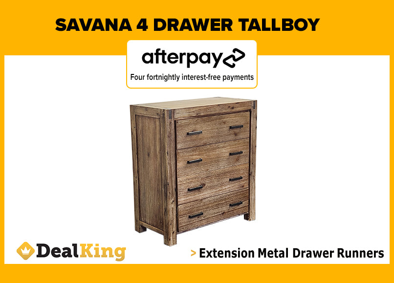 SAVANA 4 DRAWER TALLBOY