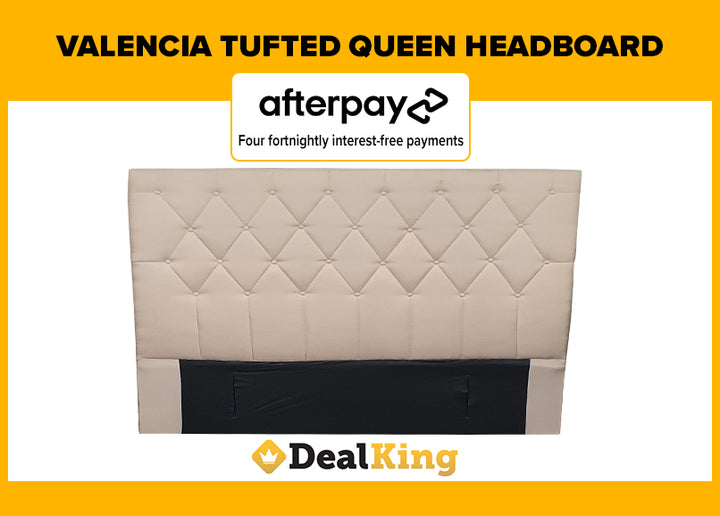 VALENCIA TUFTED QUEEN HEADBOARD CREAM