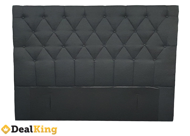 VALENCIA TUFTED QUEEN HEADBOARD BLACK