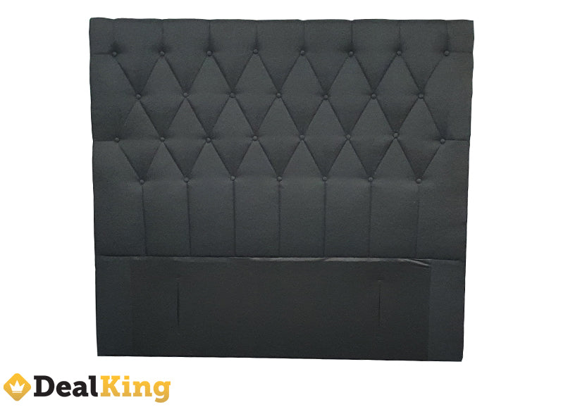 VALENCIA TUFTED SINGLE / KING SINGLE HEADBOARD BLACK
