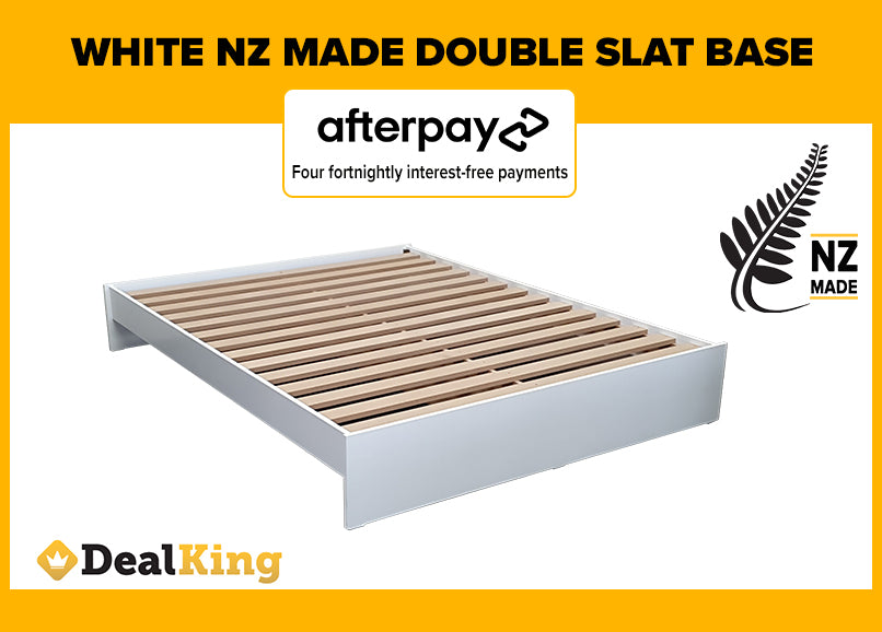 WHITE NZ MADE DOUBLE SLAT BASE