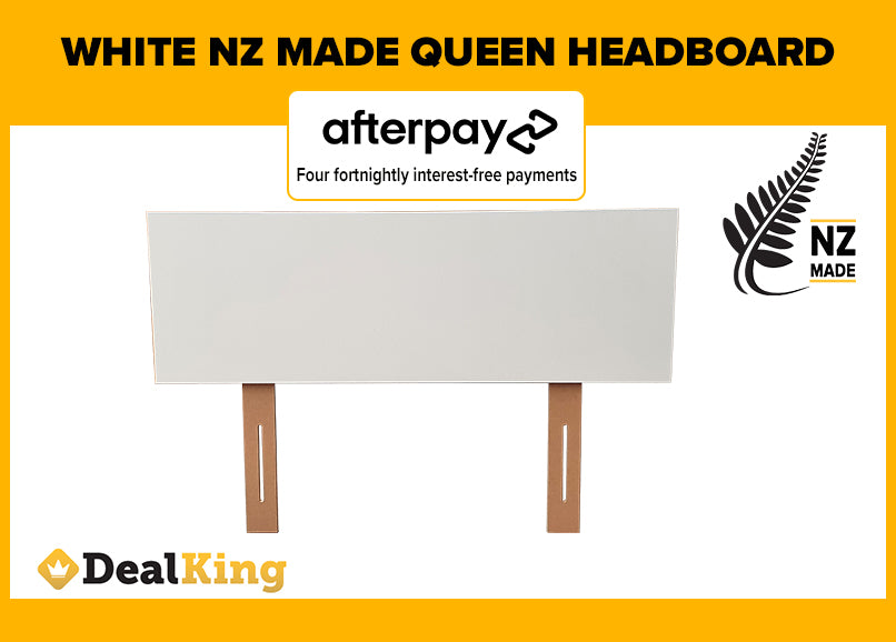 QUEEN NZ MADE HEADBOARD FULLY ASSEMBLED WHITE