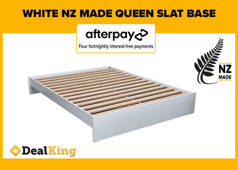 WHITE NZ MADE QUEEN SLAT BASE