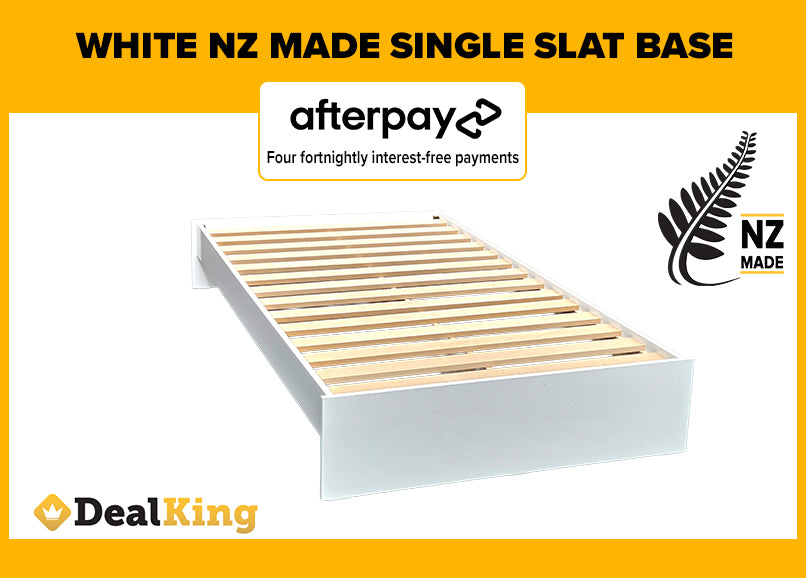 WHITE NZ MADE SINGLE SLAT BASE