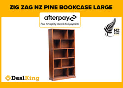 ZIG ZAG NZ PINE LARGE BOOKCASE