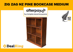 ZIG ZAG NZ PINE MEDIUM BOOKCASE