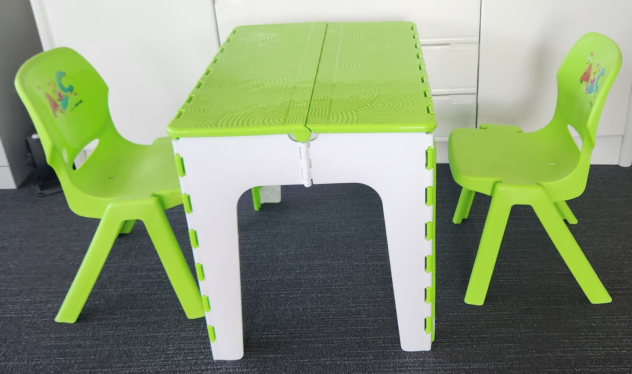 Bari Kid’s Folding Table and ABC chairs (ONLY AVAILABLE IN RED)