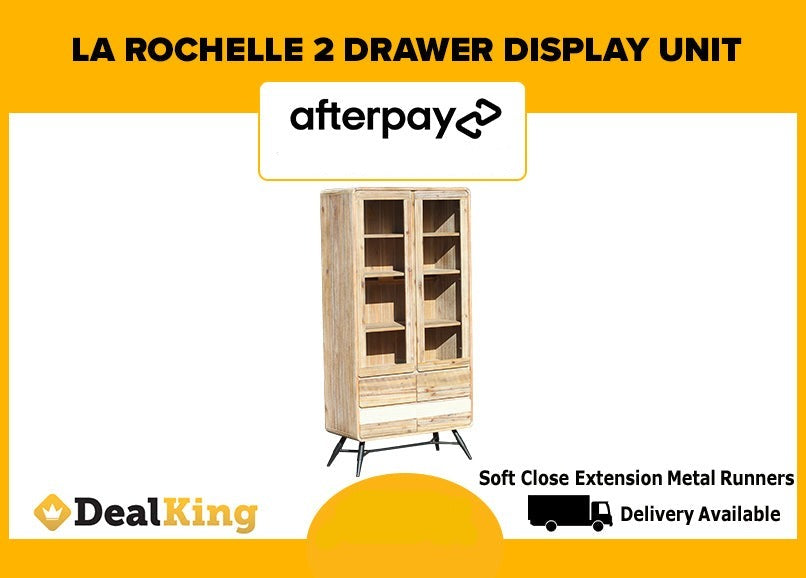 LA ROCHELLE 2 DRAWER DISPLAY UNIT