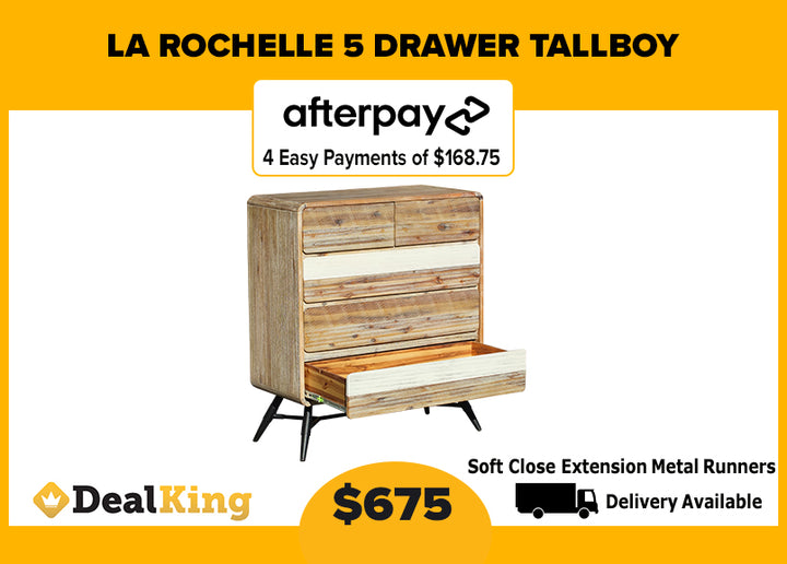 LA ROCHELLE 5 DRAWER TALLBOY