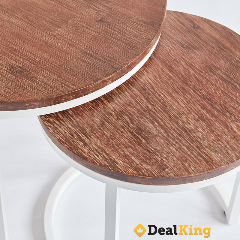MANHATTAN ROUND TABLES WHITE